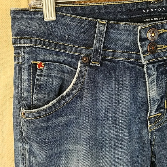 Hudson women's 28 signature bootcut elm blue denim - Picture 2 of 7